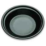 10.3" Round C-Fine Black PS Plate, 1.6" Deep