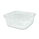 7" Square PET Container w/Lid, 40 oz.