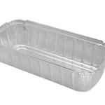 10.8" x 4.8" Alum 3 lb. Closeable Loaf Pan, 50 oz., 500 ct.