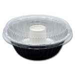 8.8" Angel Food Cake Tin w/ PS Fluted Dome Lid, 56 oz.