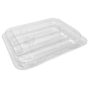 D&W Fine Pack VH16PC1 VersaPak 16 oz. Recyclable Square Hinged Take Out Deli  Container - 220/Case