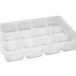 13" x 10" HDPE 12-Comp. Bakery Tray