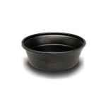 4.9" Round Black PS Large All Purpose Squat Curled Bowl, 8 oz.