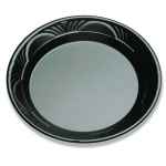 10.3" Round Black Pearl® PS Plate