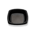 Forum® 9" Square Black Pearl PS Deep Base, 40 oz.