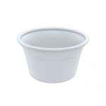 4.9" Round White PS Large All Purpose Curled Bowl, 16 oz.