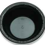 7.8" Round Black C-Fine PS Bowl, 28 oz.