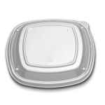 Forum® 9" Square PS Low Dome Lid w/1 vent