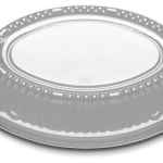 7.2" x 4.7" PS High Dome Lid for 8 oz. Casserole