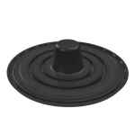 9" Round Black PET Bundt Cake Base w/1.9" Cone