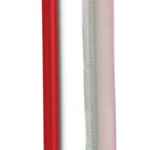 10.25" Tall Giant Red PP Straw, Wrapped