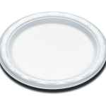 Envirofoam® 9" Round White PS Plate