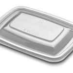 FreshServe® 7.1" x 5.25" PET Lid for 32 oz. Container