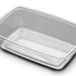 FreshServe® 10.5" x 7.1" Clear PET Container, 64 oz.