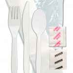 Omega Pearl PS Fork, Knife, Teaspoon, Napkin, Salt & Pepper, Wrapped