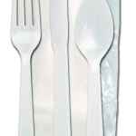 Enviroware Pearl PS Fork, Knife, Teaspoon & Napkin, Wrapped