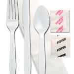 Enviroware Pearl PS Fork, Knife, Teaspoon, Napkin, Salt & Pepper, Wrapped