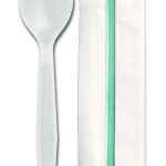 Senate Pearl PP Spork, Milkstraw & Napkin, Wrapped