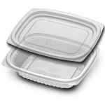 VersaPak® 5.9" x 4.9" PS Container w/Flat Lid, 8 oz.