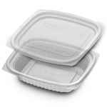 VersaPak® 5.9" x 4.9" PLA Container w/ Lid, 8 oz.