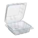 6" x 6.1" Clear PS Hinge, 21 oz.