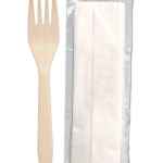 Senate™ Champagne Fork & 13X17 Napkin, Wrapped