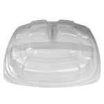 Forum Pro 9" Square PP 3-Comp. Mid Dome Anti-Fog Lid