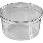 FreshServe® Round Standard Flange PLA Container, 12 oz.