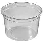 FreshServe® Round Standard Flange PET Container, 16 oz.