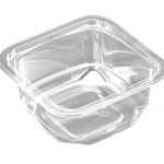 FreshServe® Square PLA Wide Flange Container, 12 oz.