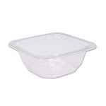 FreshServe® Square PET Wide Flange Container w/Taper, 8 oz.